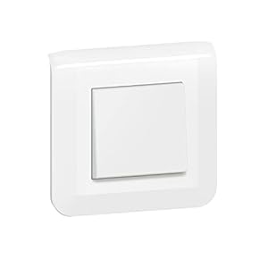 legrand interrupteur ou va et vient mosaic 10a blanc complet avec plaque et fixation à vis