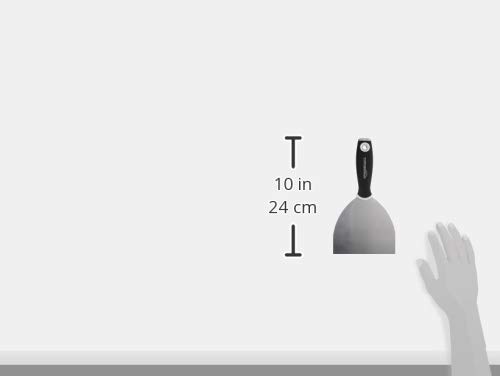 Amazon Basics 5" Flexible, Soft Grip, Carbon Steel Putty Knife with Hammer End