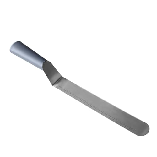 Unomor Cake Scraper Thickened Cream Spatula Versatile Baking Tool with Measurement Scale for Precise Cake Decorating Easy to Clean Compact present for Baking Enthusiasts