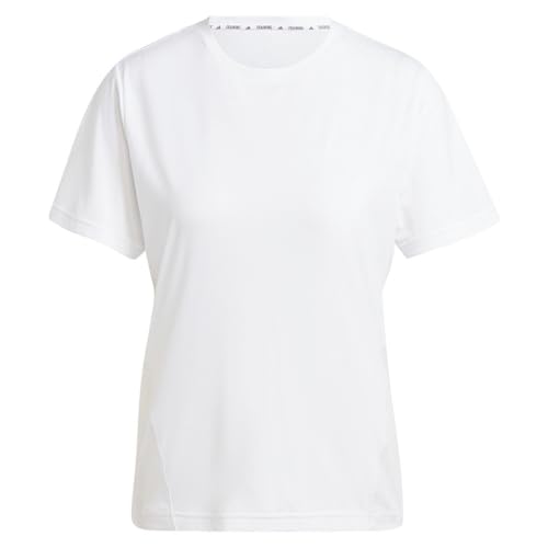 adidas Damen Designed for Training T-Shirt, Weiss/opulenter Garten, Mittel – Ansicht 3