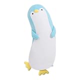 HAVARGO もちもち癒し抱き枕 全長約80cm 可愛い動物ぬいぐるみ ふわふわ クッション 丸洗いok 子供の一人寝練習に.妊婦の横向き寝 だきまくら 大きい (ブルー, M)
