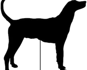 Plott Hound Garden Stake or Wall Hanging, Pet Memorial, Dog, Lawn Ornament, Metal, Rust, Garden Art, Dog Sign, Garden Ornament, Dog Memorial