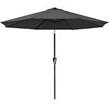 ABCCANOPY 230cm Sonnenschirm im Freien Wasserabweisende Bespannung -Gartenschirm Marktschirm,dunkel...