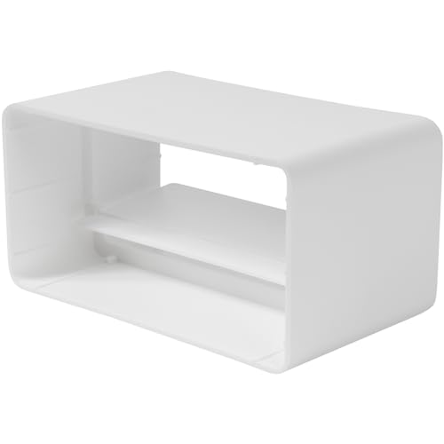 Repa Market Valvola di non ritorno 110 x 55 mm – Connettore rettangolare in plastica per canaline aria – Blocco flusso inverso per sistemi di ventilazione, climatizzatori e aspiratori