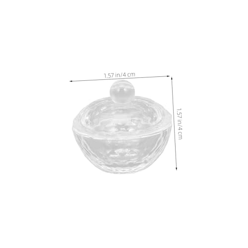2 piezas vasos acrílicos para arte de uñas miniatura 2