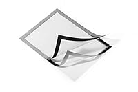 Durable 487223 Info-Rahmen Duraframe (DIN A4, selbstklebend mit Magnetverschluss) 2 Stück, silber
