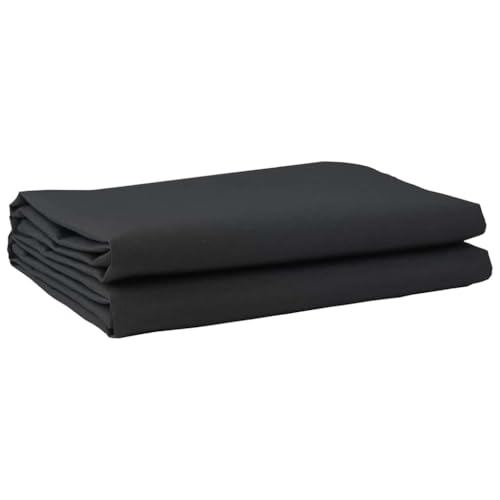 vidaXL Tela de Repuesto para Toldos Negra 10x1.6 m, Resistente al Agua y a los Rayos UV, Ideal para Patios, Balcones, Jardines y Terrazas