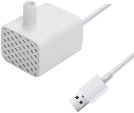 Bomba de fuente de agua para gatos, bomba de repuesto para fuente de agua para mascotas, bomba de agua sumergible de 5 W CC 90 LH con USB para