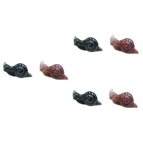 Statue en Pierre d'escargot Feng Shui : le coffret idéal de 6 ornements miniatures à offrir