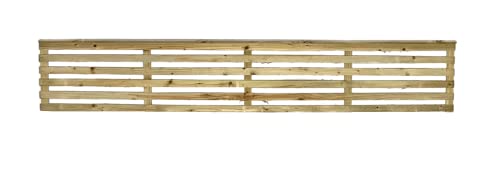 PGS VOGUE TRELLIS 6ft x 1ft (183cm x 30cm) PANEL Venetian Slatted Garden Fence Trellis Panel....