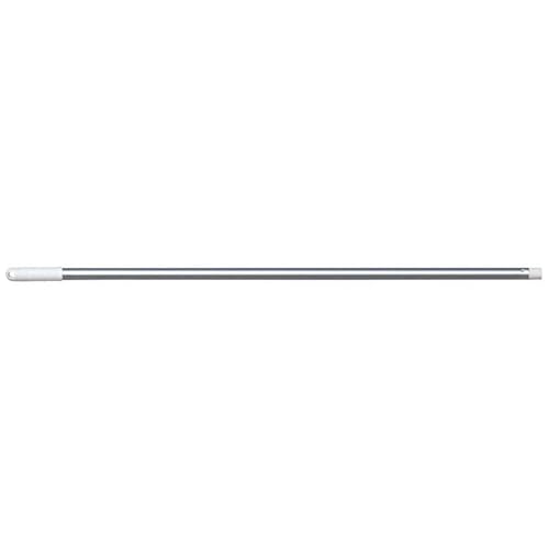 Manche aluminium 140 cm diamètre 23 mm embout vis blanc