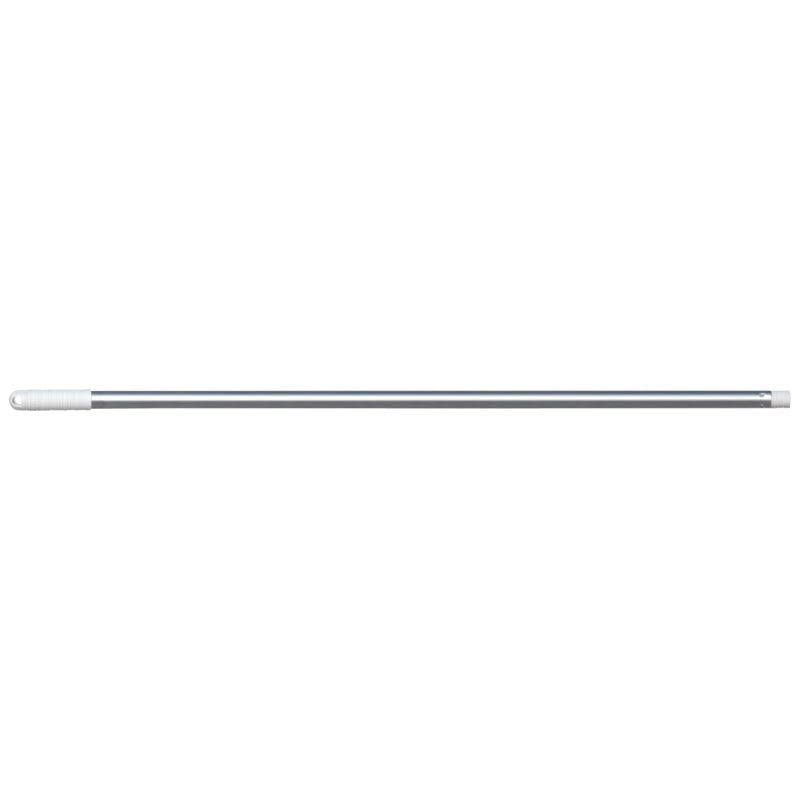 Manche aluminium 140 cm diamètre 23 mm embout vis blanc