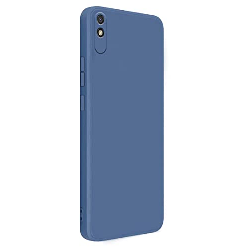 Image of Back Cover for Mi Redmi 9A / Redmi 9i / Redmi 9A Sport | Full Camera Protection | Liquid Silicon Case | Flexible Bumper Case for Mi Redmi 9A / Redmi 9i / Redmi 9A Sport (Blue)