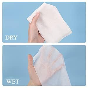 NEOBABY Ultra Soft Non Woven Disposable Face Cleaning Cloth, Durable for Cleansing, Facial, Makeup Removal, Multipurpose Hanky Dry Wipe Tissue Napkin Pack of 100 Sheets 1