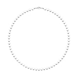 MJartoria Pearl Necklace for Men, 16''-24'' Pearl Necklaces for Women, 6/8mm White Pearl Choker Necklace Trendy Jewelry Gifts for Women Men (16 inches, 6mm)