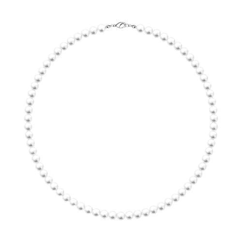 MJartoria White Pearl Necklace