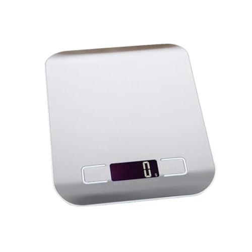 Básculas electrónicas recargables de acero inoxidable, básculas electrónicas de cocina for alimentos domésticos, básculas de cocina for hornear con e de gos pequeños,Báscula de precisión(A(10kg))