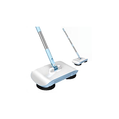 PacuM Wireless Vacuum Broom Robot Vacuum Cleaner Floor Home Kitchen Sweeper Mop Sweeping Machine Magic Handle Household Lazy Wash Dropshipping Carpet (Color : Blue)