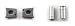 OXM.Parts Flex Couplers & Polished Pins Repair Oakley X Metal Juliet, XX, Penny Sunglasses