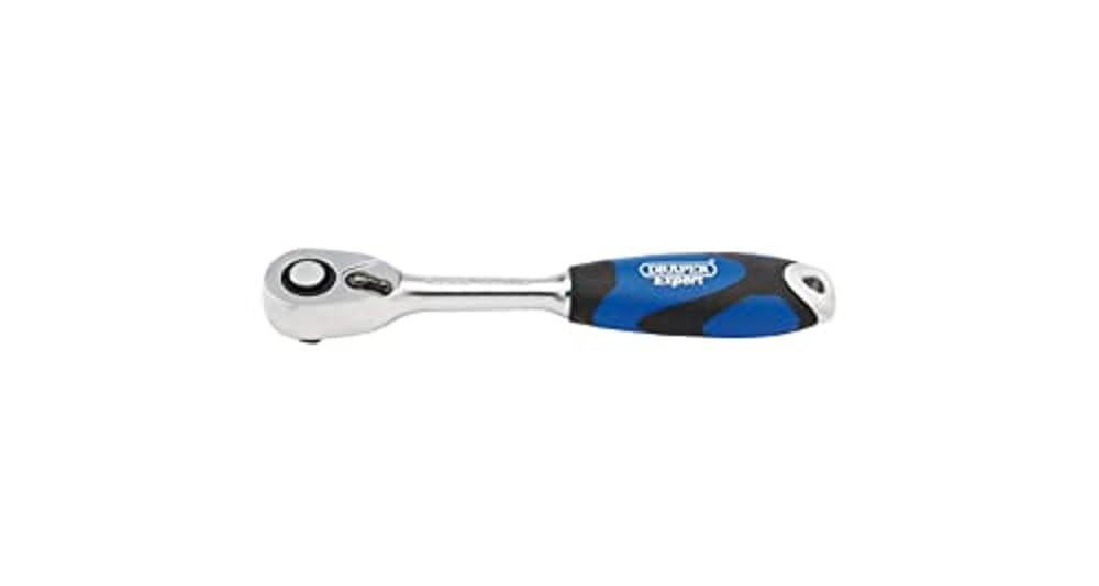 Draper 1/4 SOFT GRIP RATCHET 26502 Soft Grip Reversible Ratchets, 72 Tooth