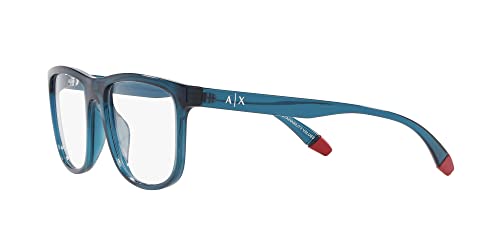 Image of Armani Exchange mens Ax3101u Universal Fit Square Prescription Eyewear Frames