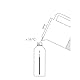 Stelton Brus Wassersprudler Flasche Steel | Edelstahl-Flaschen für Wassersprudler | Wasserflasche, 1,15 liter, Edelstahl. Ohne Ablaufdatum & Plastik | Auslaufsicher