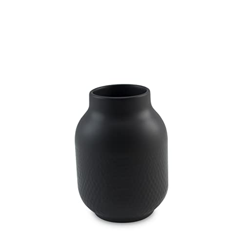 Ceraflame Vaso de Cerâmica Colmeia 15cm Grafite - Decor