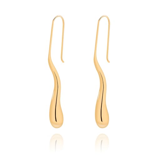 14k Gold Plated Teardrop Earrings Hypoallergenic Stylish and Versatile Jewelry for Every Occasion