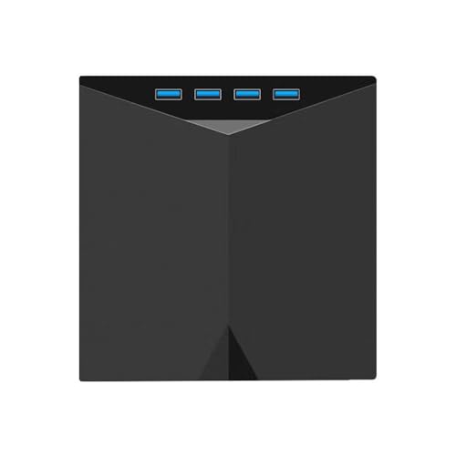 PINIHIKE Discos de video externos de 7 puertos USB 3.0 USB C portátil reproductor de discos de vídeo grabadores lectores, escritores, unidades de disco óptico para ordenador portátil, unidad externa