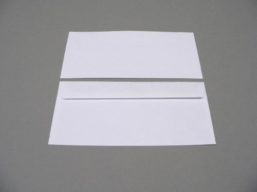 Blanke Briefumschläge 102x216mm 80g/qm gummiert VE=1000 Stück weiß