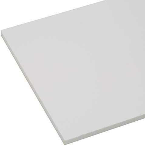 White Acrylic Sheet Cut to Size, Plastic Sheet, White Acrylic Perspex 5mm Thick (200mm x 400mm)