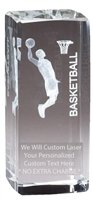Express Medals Customizable Optical Crystal Basketball Trophy Award Gift