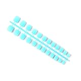 YIXANNX 24 pezzi testa quadrata smerigliato stampa sulle unghie...