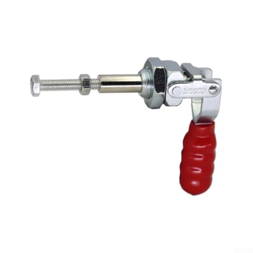 Image of HomeVortex GH-36202M for TOGGLE Clamp, 200lb (91kg) Capacity Quick-Release Push Pull Hand Tool, Cold-Rolled Steel with Red Handle for Woodworking Welding and Assembly
