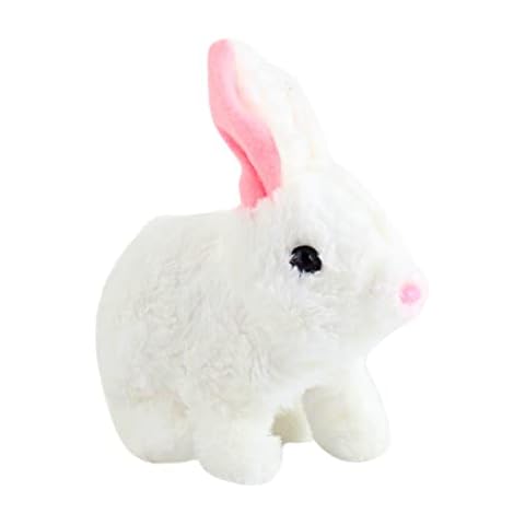 Bunny Toys for Kids,Interactive Electronic Pet Rabbit Toy Electric Rabbit Plush Toy Simulation Bunny Doll Soft Plush Stuffed Rabbit with Sound Toy for Children Gift,Easter Toys Cover