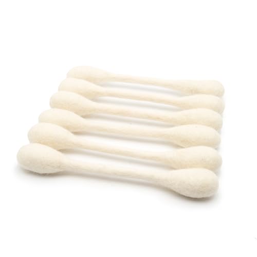 Glaciart One Swabs Cat Toys with Catnip - 6 Pk | Durable for Chew Cute Cat Toys Interactive Kitty for Boredom Exercise & Play | Filled w/Organic Catnip for Anxiety & as Digestive Aid | Gift Idea
