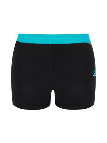 Boys Gymnastics Shorts Color Block Elastic Waistband Ballet Dance Spandex Shorts Athletic Workout Bottoms2