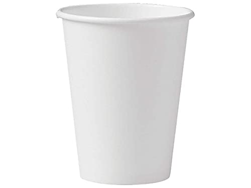Solo Cup Company 412WN-2050 Hot Beverage Disposable Paper Cups, 12oz, White, Case of 1,000