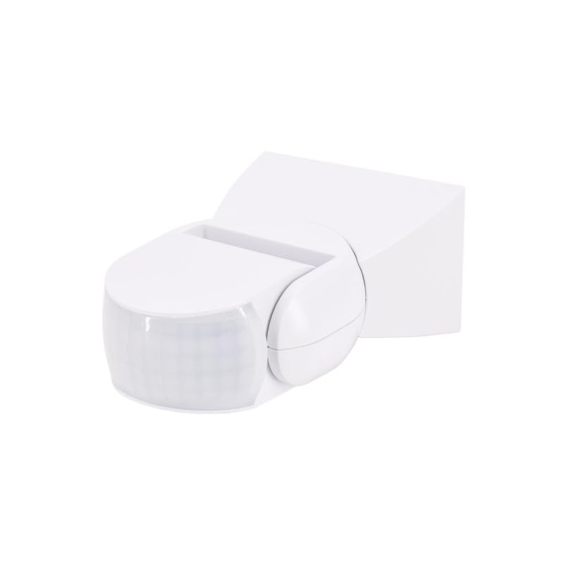 BEMKO Détecteur de mouvement extérieur - 1200W - IP65 - Blanc - 180° - 12m