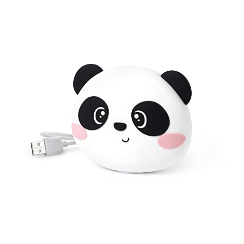 Legami - Caricabatteria Portatile, My Super Power, Batteria Ricaricabile, 8,8x10,6 cm, Tema Panda, Cavo di Ricarica USB/Micro USB per il Power Bank Incluso in 4h, Capacità 4800 mAh