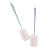 ORFOFE ボトル洗浄ブラシ ロングハンドルクリーニングブラシ 多用途カップ ボトル用 旅行持ち運び対応 2個セット