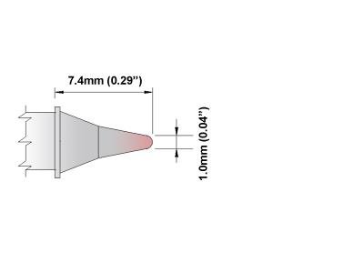 Image of Thermaltronics PM75CP303 Conical Sharp 1.0mm (0.04in)