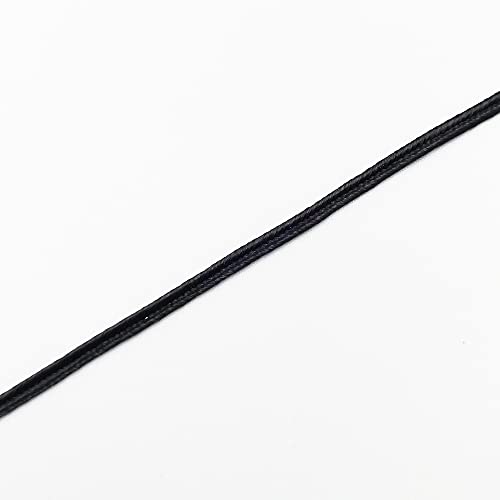 Inspirelle 3X1Mm Black Soutache Braid Cord Trim For Jewelry Making, 30Yds Spool #TOP2