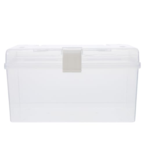 HOMOCONO Custodia per Mascherine in Plastica Trasparente Coperchio Antipolvere, Scatola