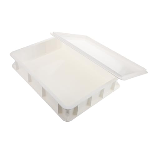 Alipis Home Commercial Pizza Dough Proofing Container Stackable Design with Lid Easy to Clean