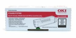 OKI 43324408 - Tonerkassette schwarz - Tonerkassette/ Farbe: schwarz/ Lebensdauer bis zu 6.000 Seiten DIN A4 (bei 5% Tonerdeckung)/ Tonerkassette und Bildtrommeleinheit werden separat gewechselt/ Dadurch Verringerung der Druckkosten/ für C5600/5700