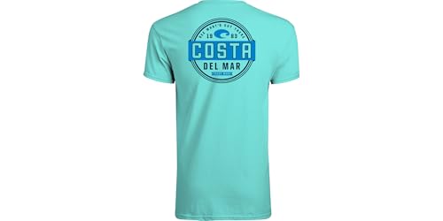Costa Del Mar Prado Short Sleeve T Shirt, Caribbean, Large