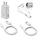 Galaxy S7 and S7 Edge for Samsung Adaptive Fast Charger Micro USB 2.0 Cable Kit by RKINC [Wall Charger + Car Charger + 2 Cables] Adaptive Fast Charging uses dual voltages for up to 50% faster charging
