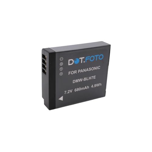 BATTERIA DI RICAMBIO per DMW-BLH7, DMW-BLH7E - Batteria di qualità premium e ad alte prestazioni. Lunga durata e potenza affidabile e duratura: sostituzione perfetta per la batteria originale o batteria di riserva