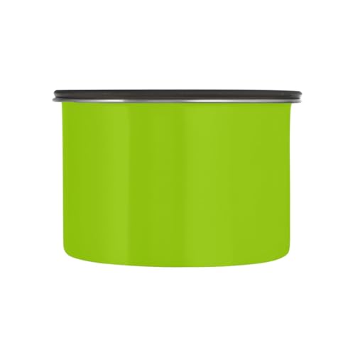 Contenedor de acero inoxidable con tapa verde brillante miniatura 2